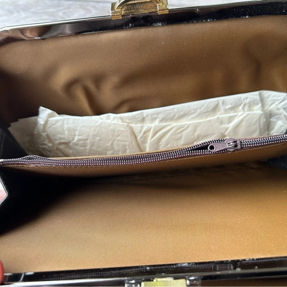 Japan Brand Faux Leather Egyptians Art Chain Clutch Shoulder Bag - Picture 7 of 15